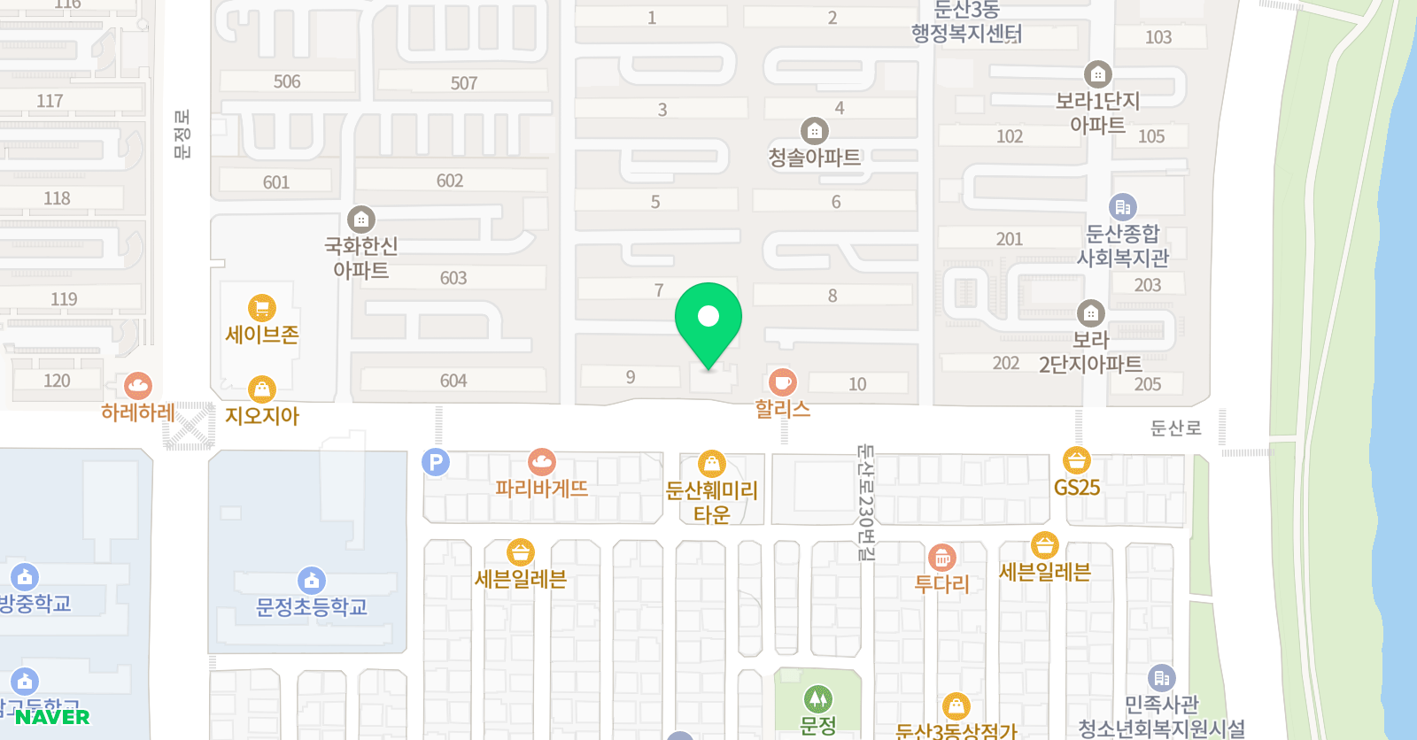 뮤엠 영어 청솔점 위치