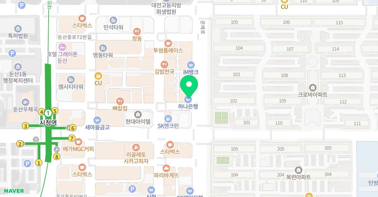 필즈더클래식 대전둔산센터 위치