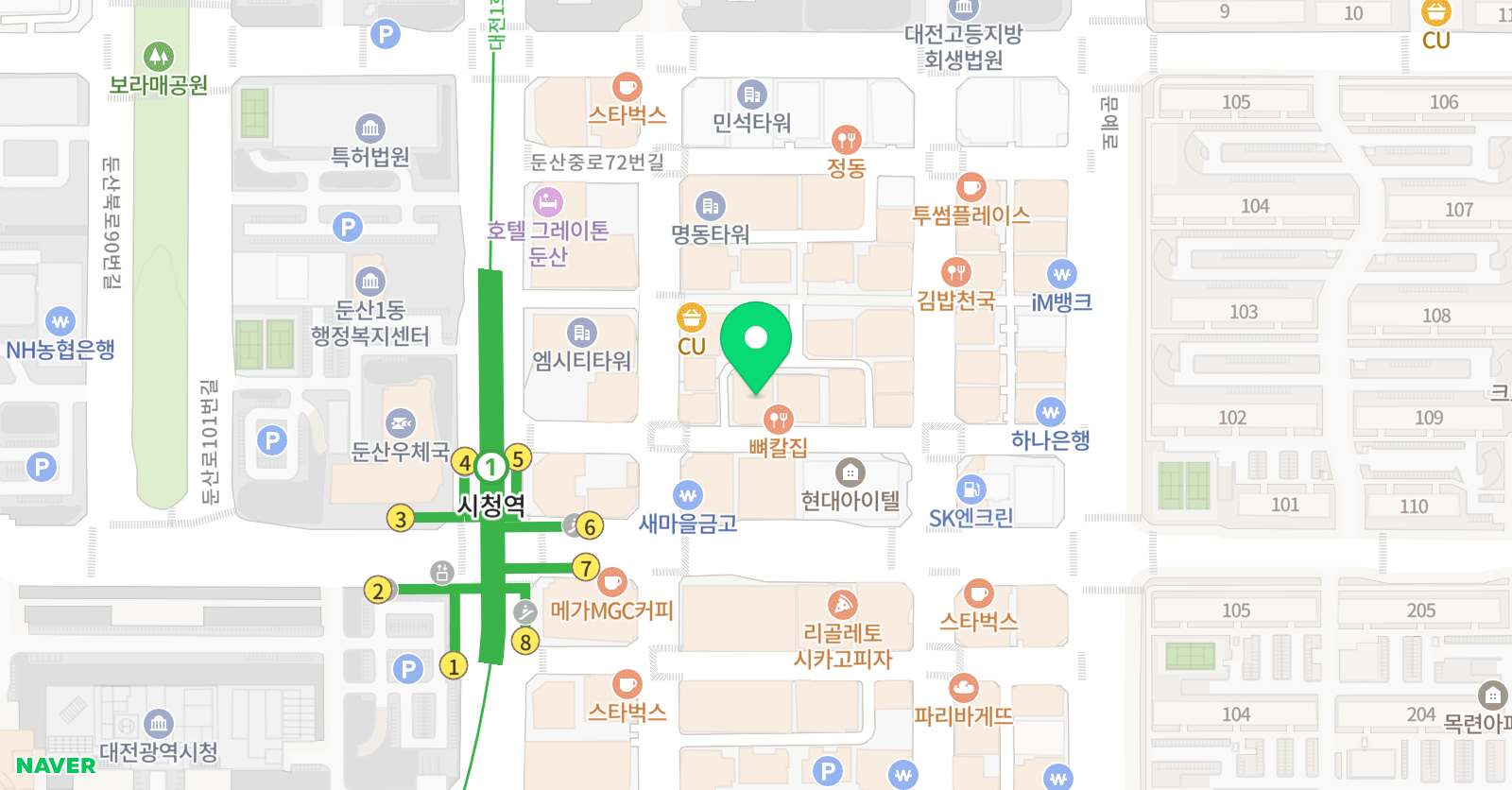 와이즈만 영재교육 대전둔산센터 위치