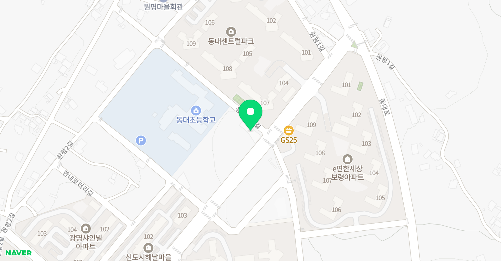 삼성 영어학원 동대 위치