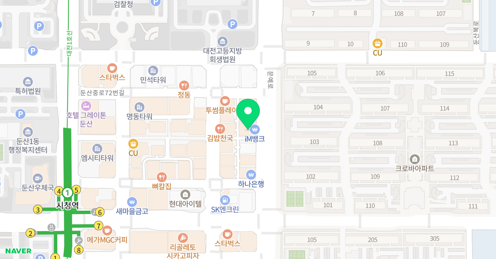 에움 학원 위치