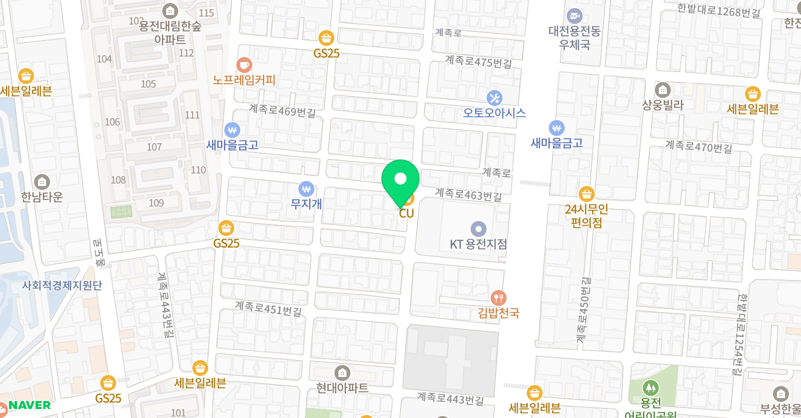예찬 음악학원 위치