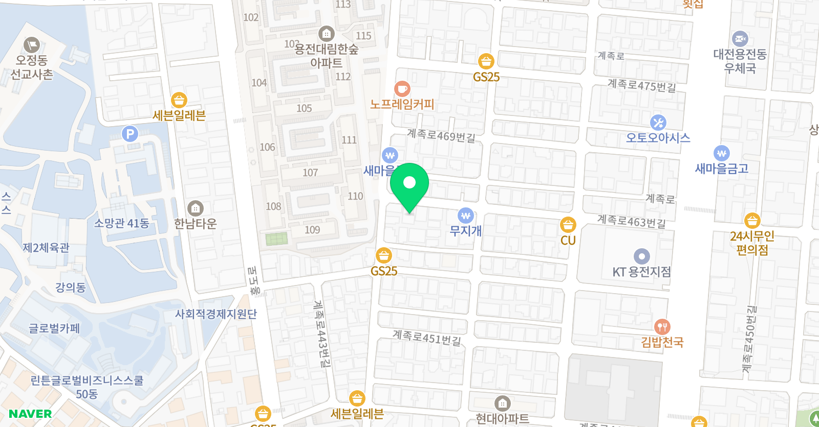 JTA청운 태권도 위치