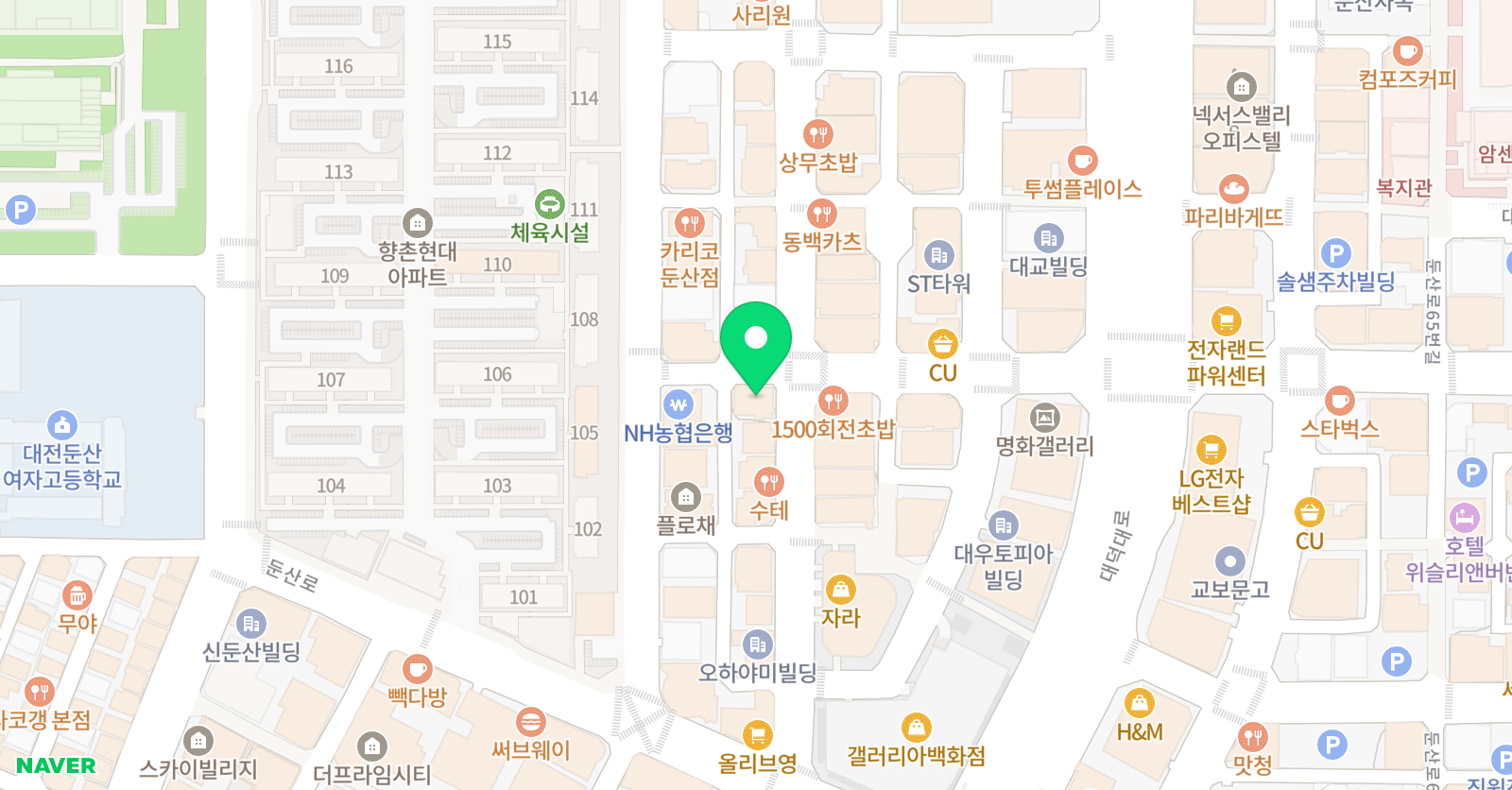 KW 보컬학원 위치