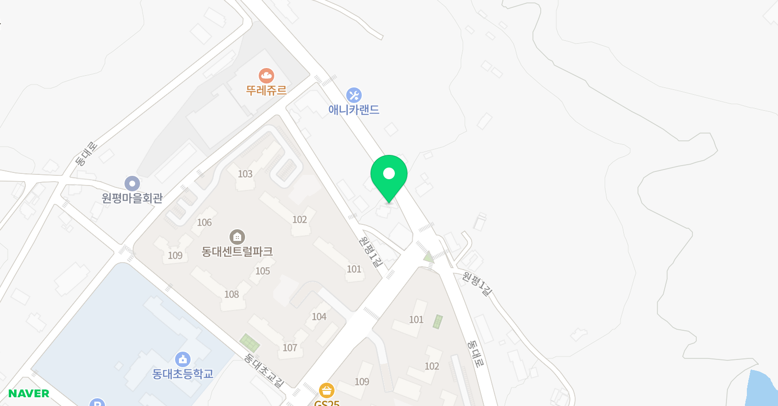 메이플 영어학원 위치