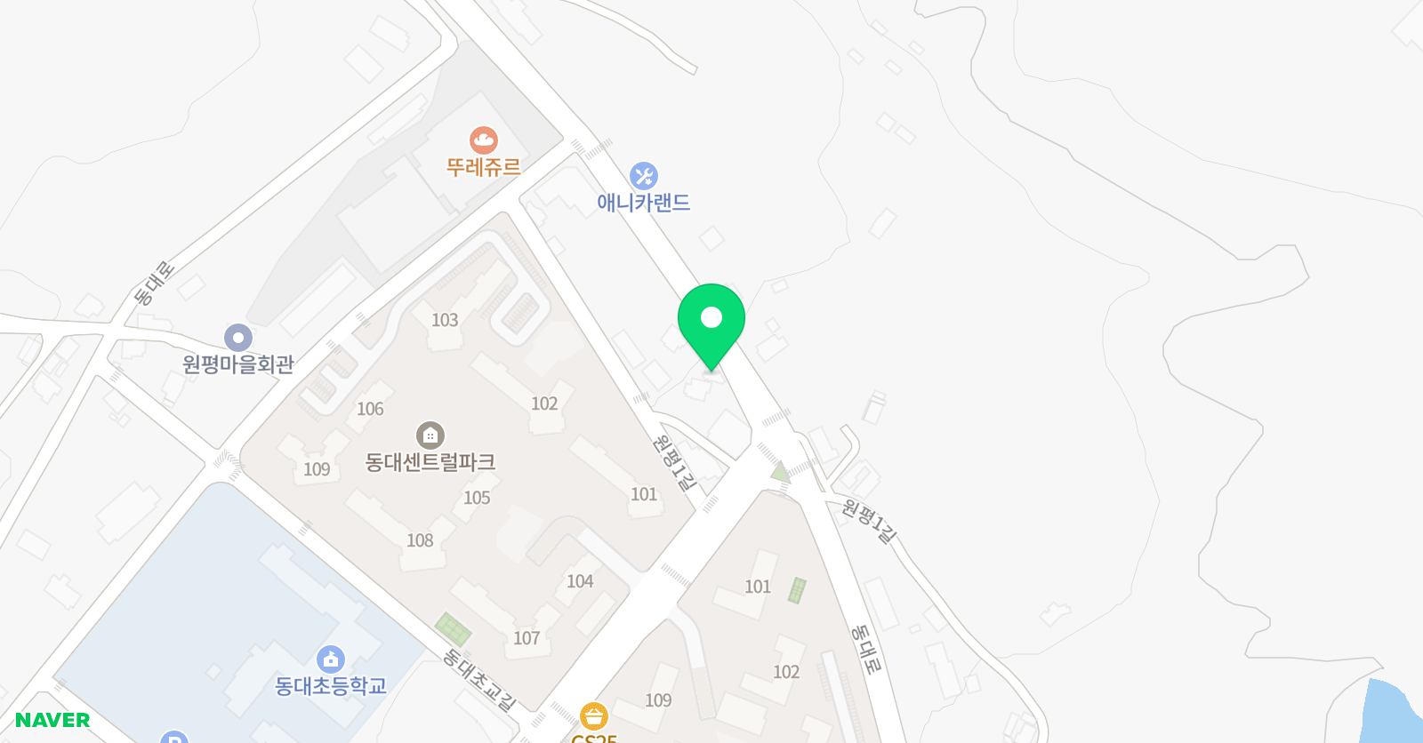 메이플영어 위치