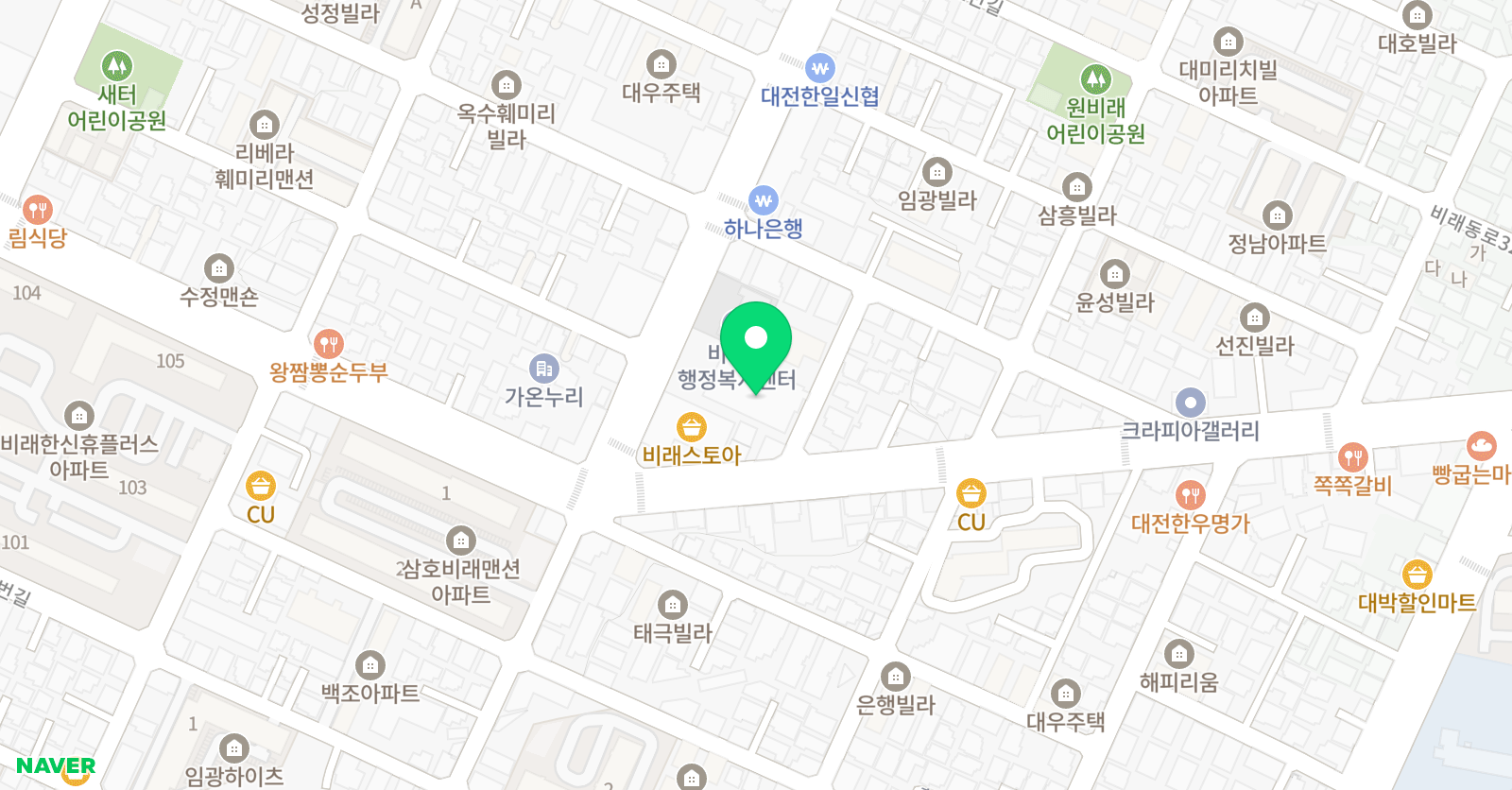 GnB 어학원 동대전캠퍼스 위치