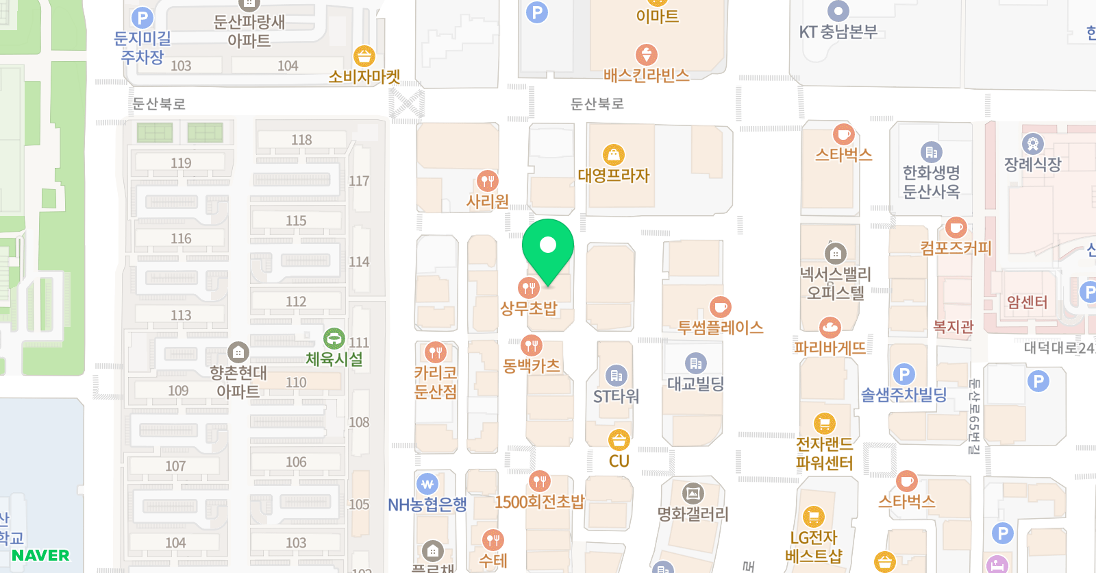 삼성리틀썬더스 대전점 위치