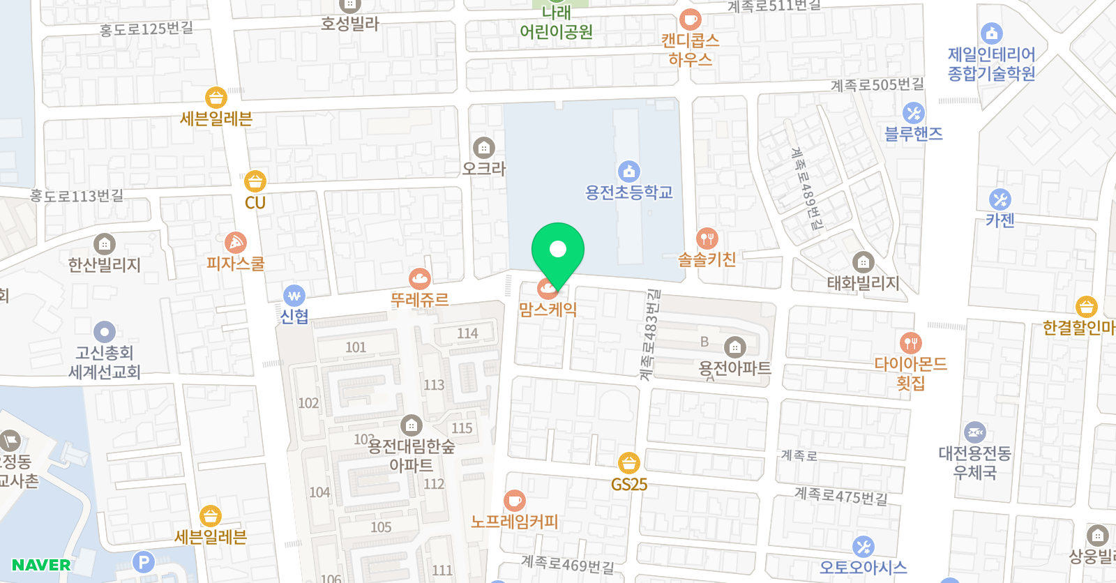 스마트해법 수학 용전초점 위치