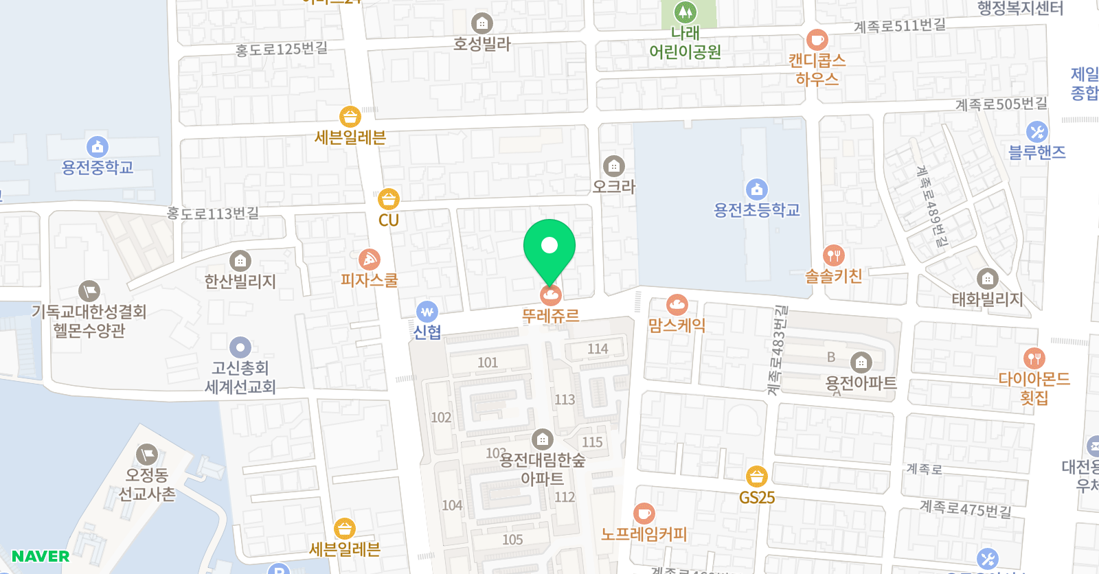 라인수학학원 위치