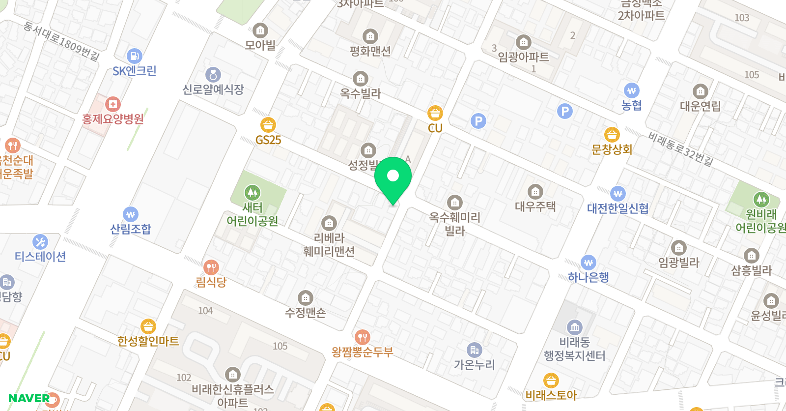 미성 피아노음악학원 위치