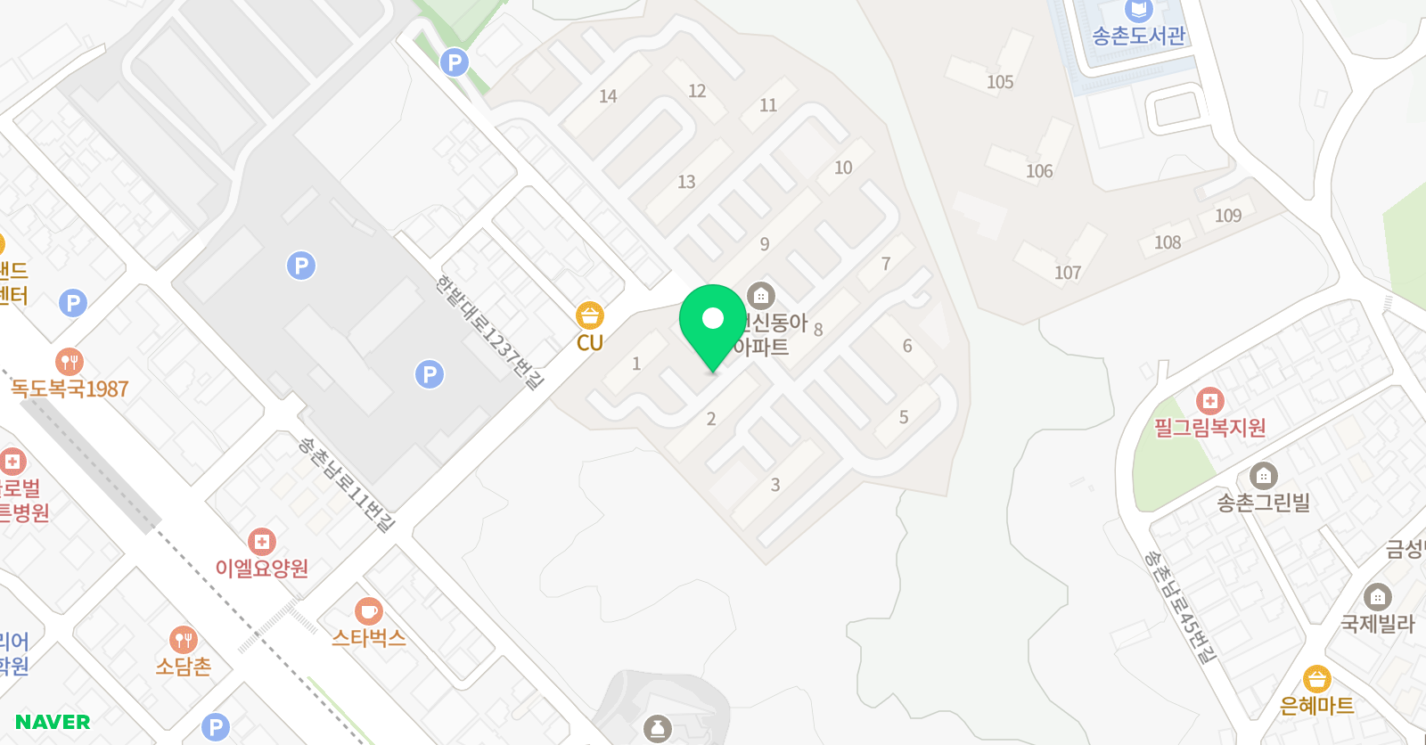 전민지 수학교실 위치