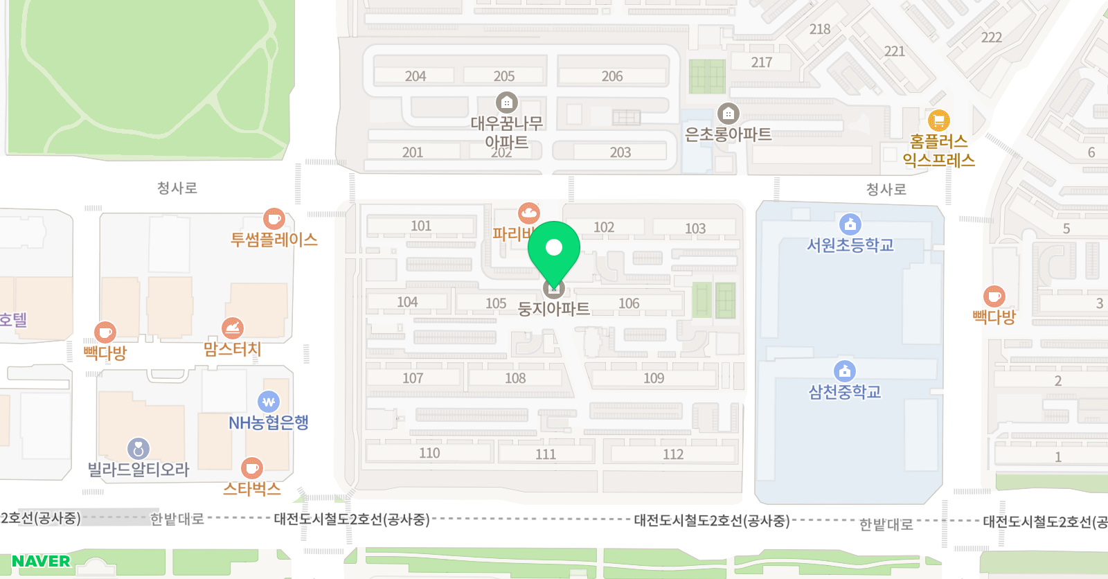 정다운 음악학원 위치