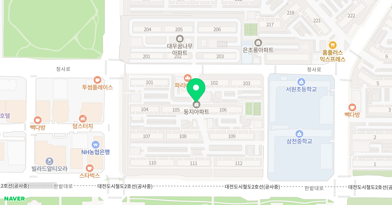 사각사각독서논술 학원 위치