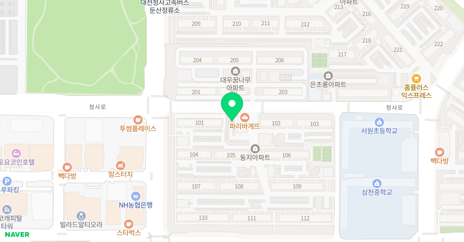 삼성영어셀레나 둥지 삼성영어교습소 위치