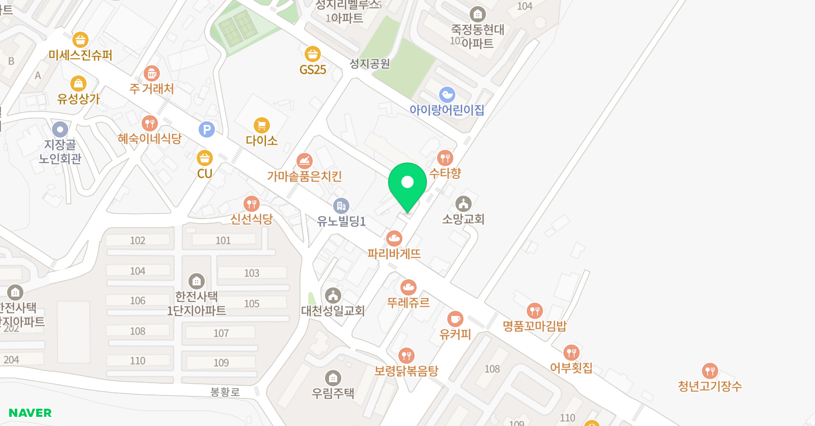 현대 영어학원 위치
