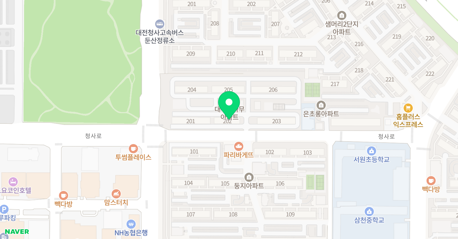 윤선생 우리집앞영어교실 둔산꿈나무점 위치