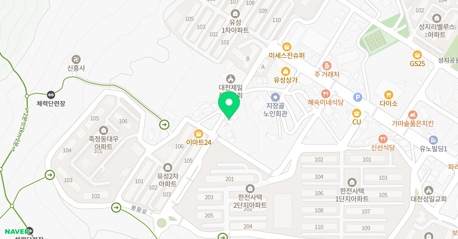 로제타스톤 영어교실 보령죽정점 위치