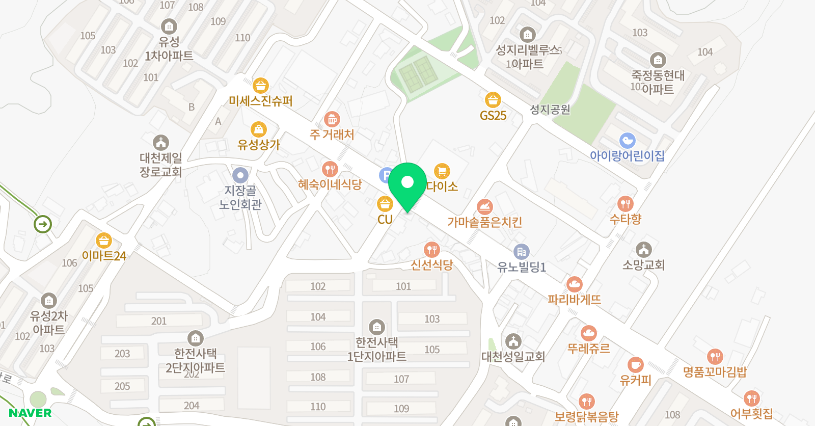 한우리 독서논술학원 위치