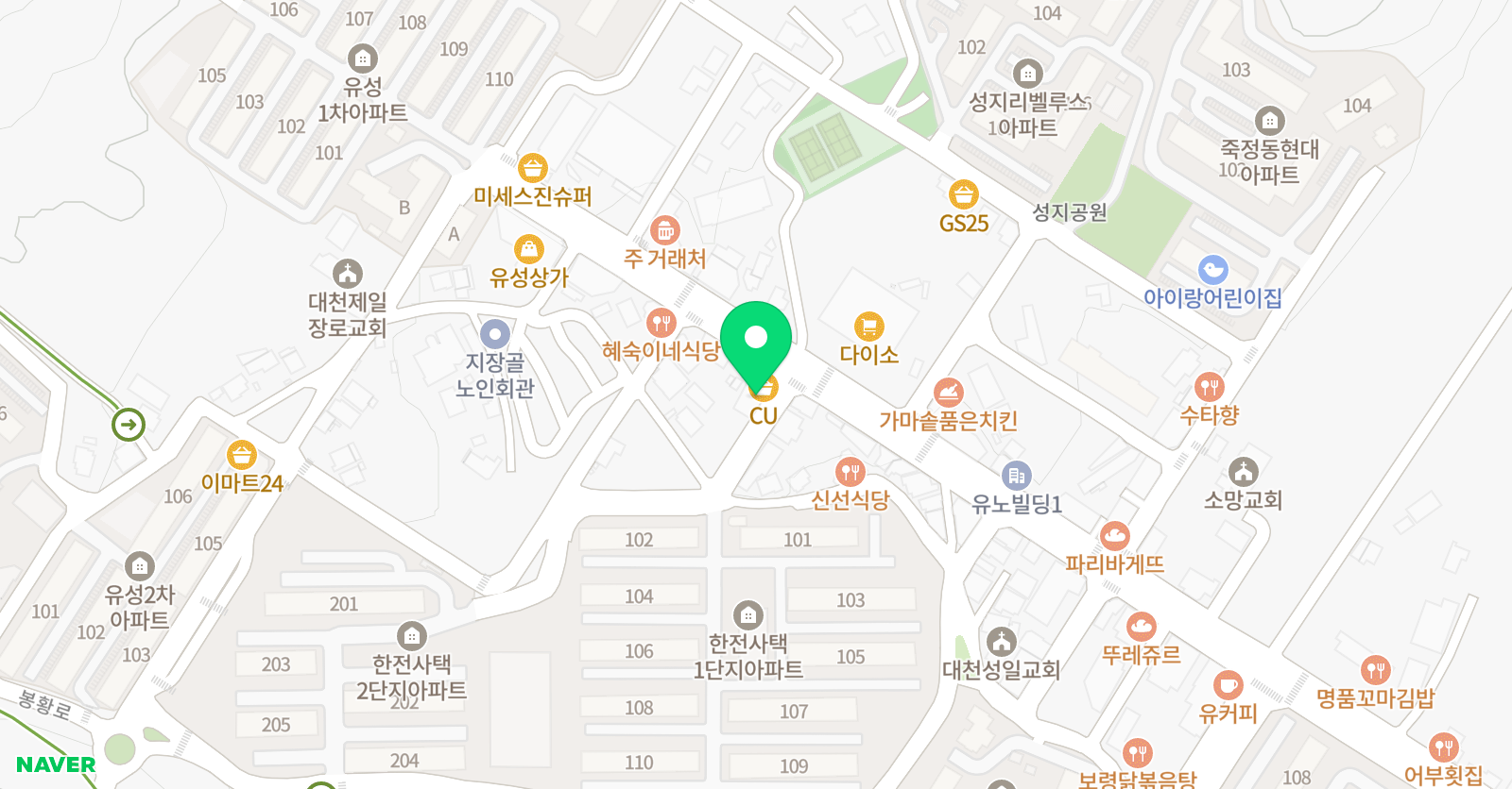 색동 미술학원 위치
