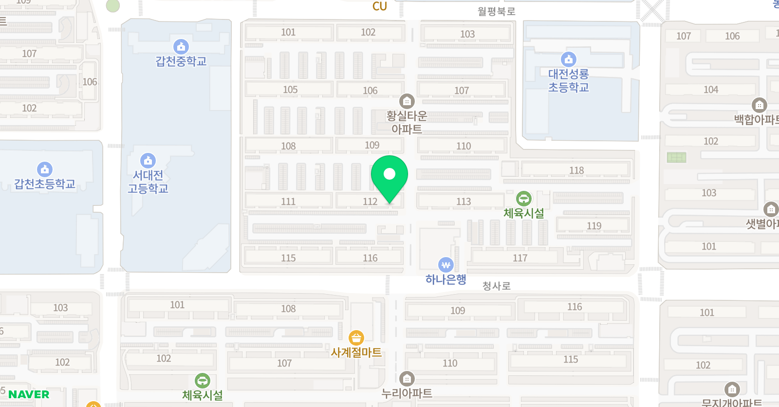 빨간펜 수학의달인 수학의달인 월평황실점 위치
