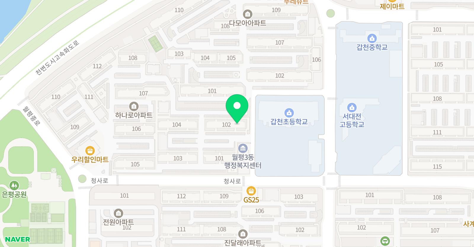 셀파우등생 월평하나로교실 위치