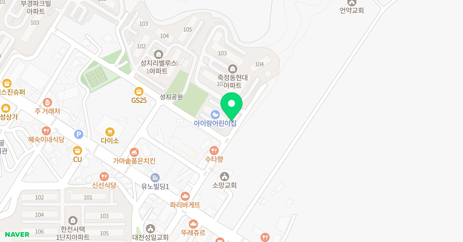 김완기능률 영어 위치