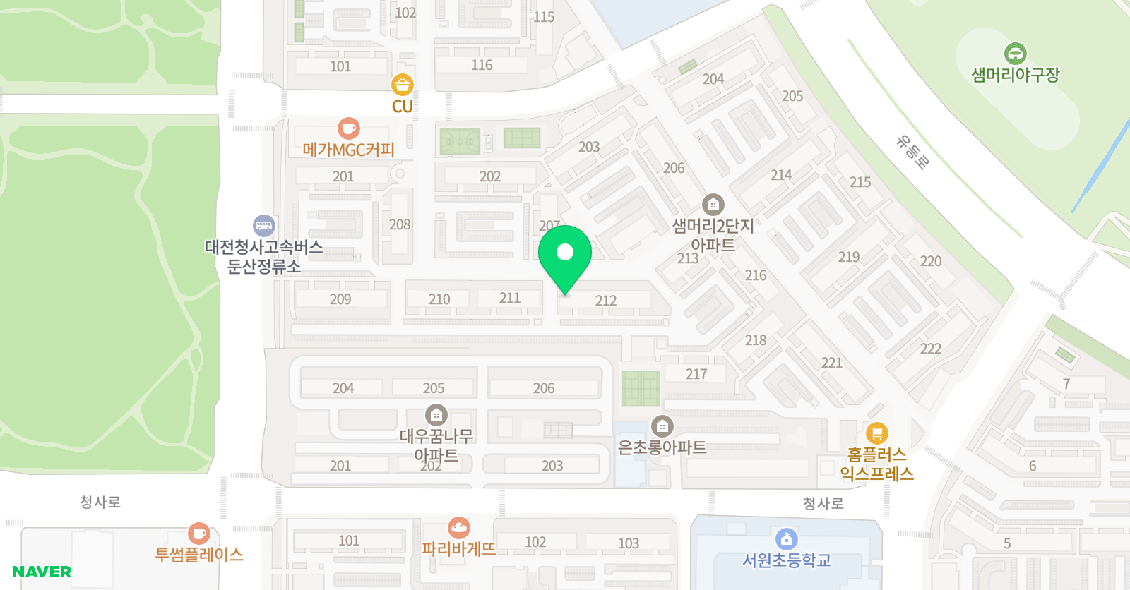 하버드맘 독서논술 샘머리점 위치