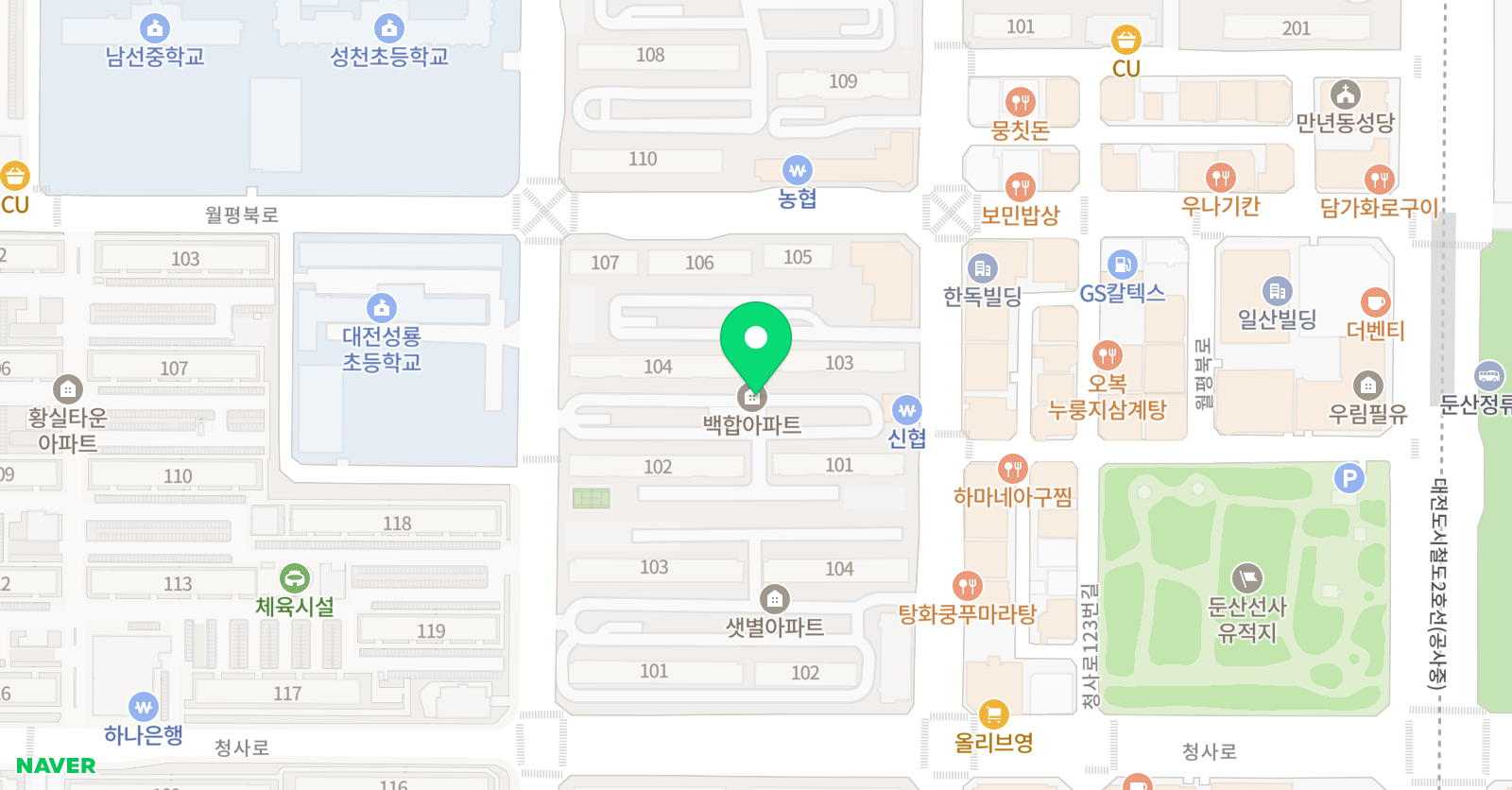 필아트 미술학원 대전월평점 위치