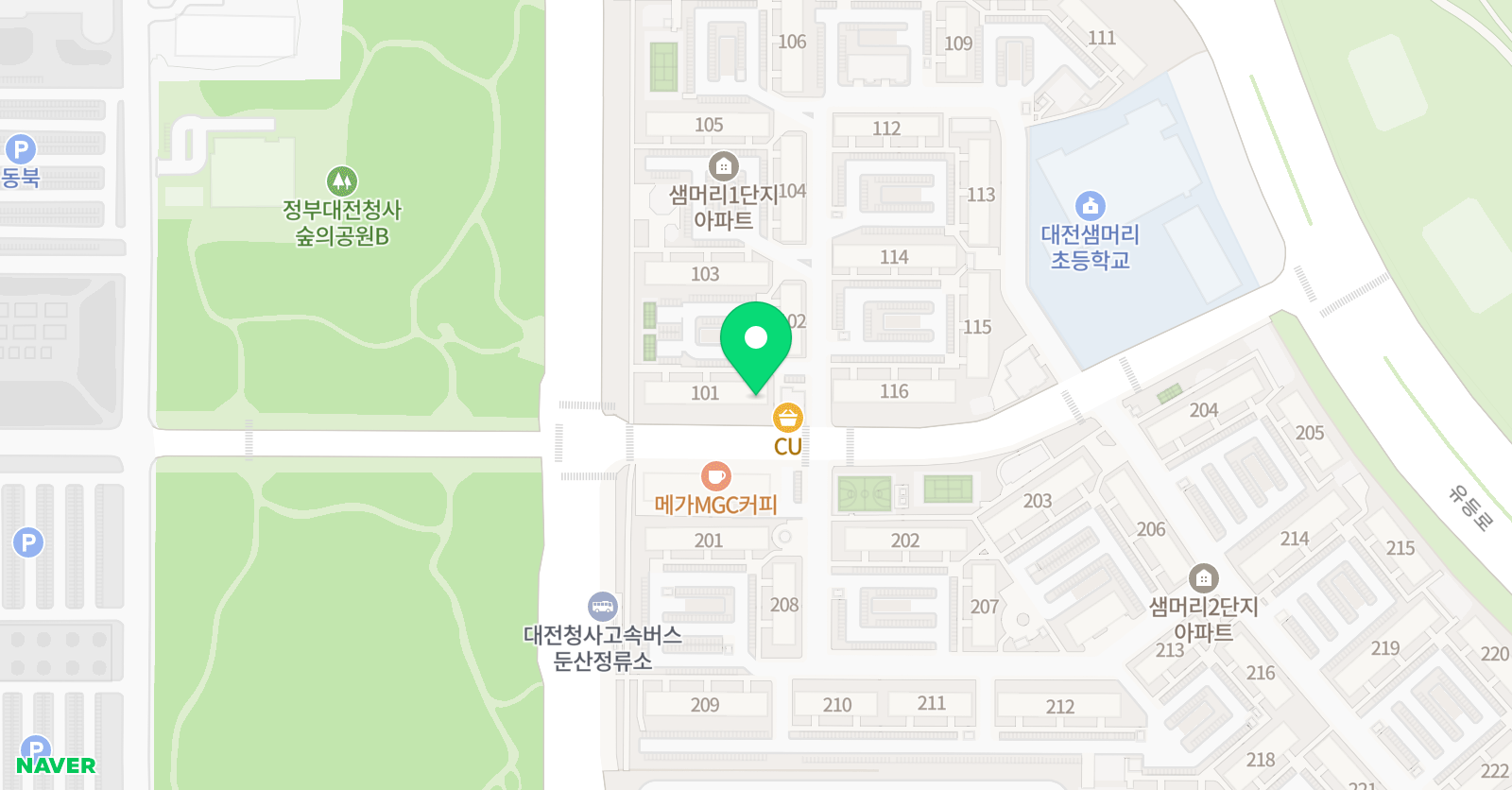 둔산 암산짱 주산교실 위치