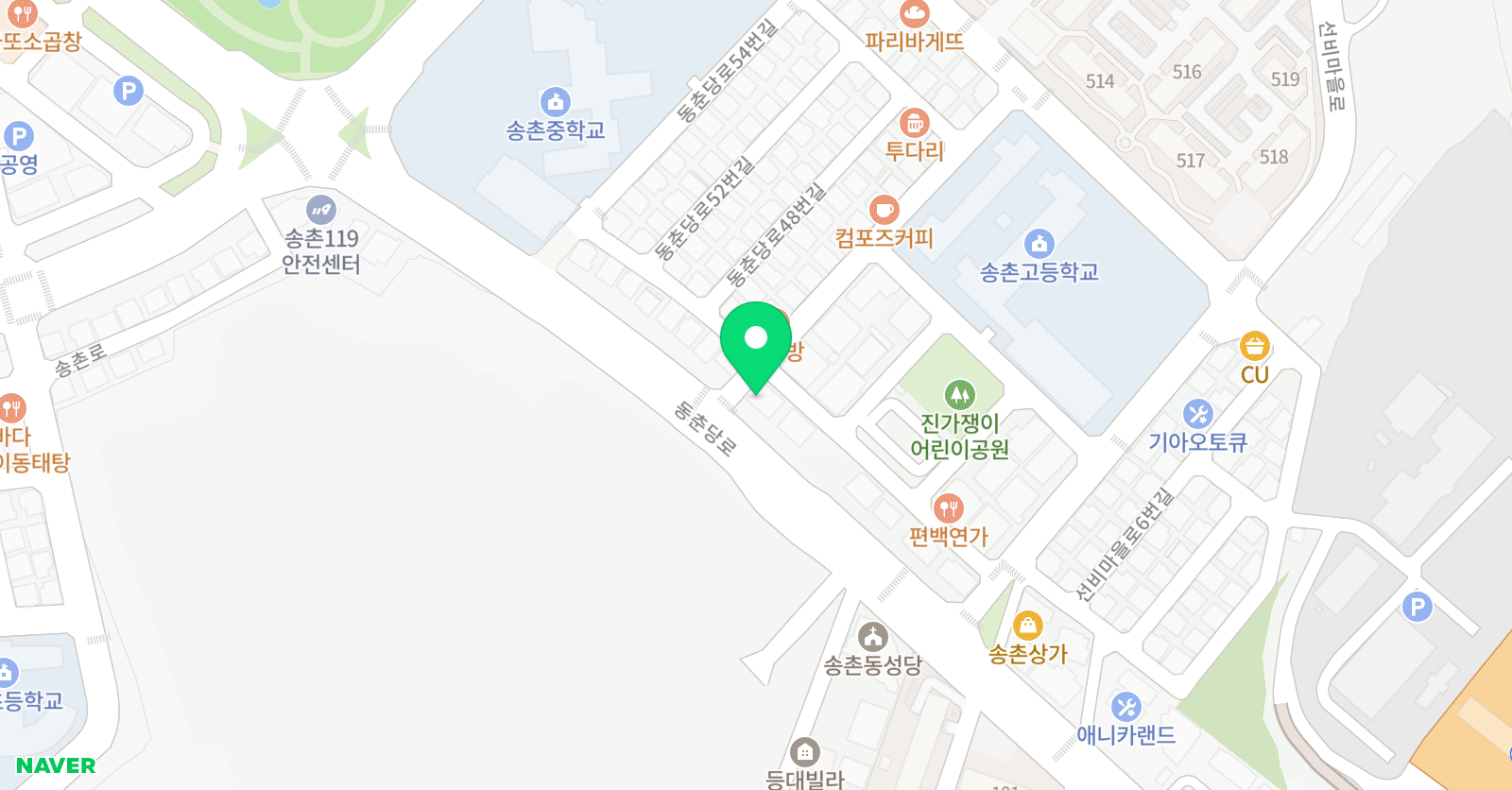 심스 영어학원 위치