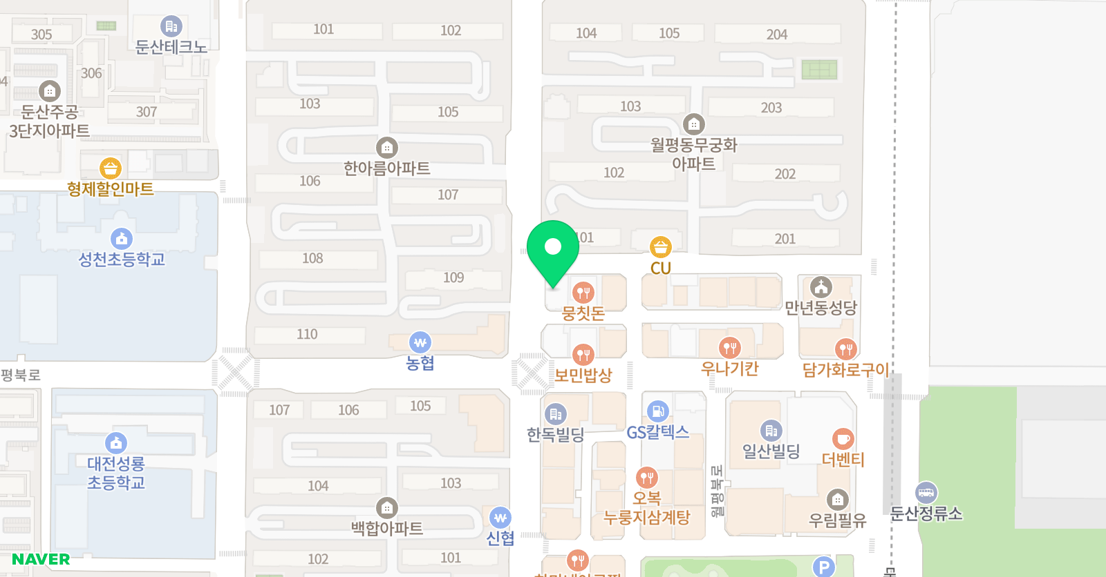 자라다남아 미술학원 대전월평원 위치