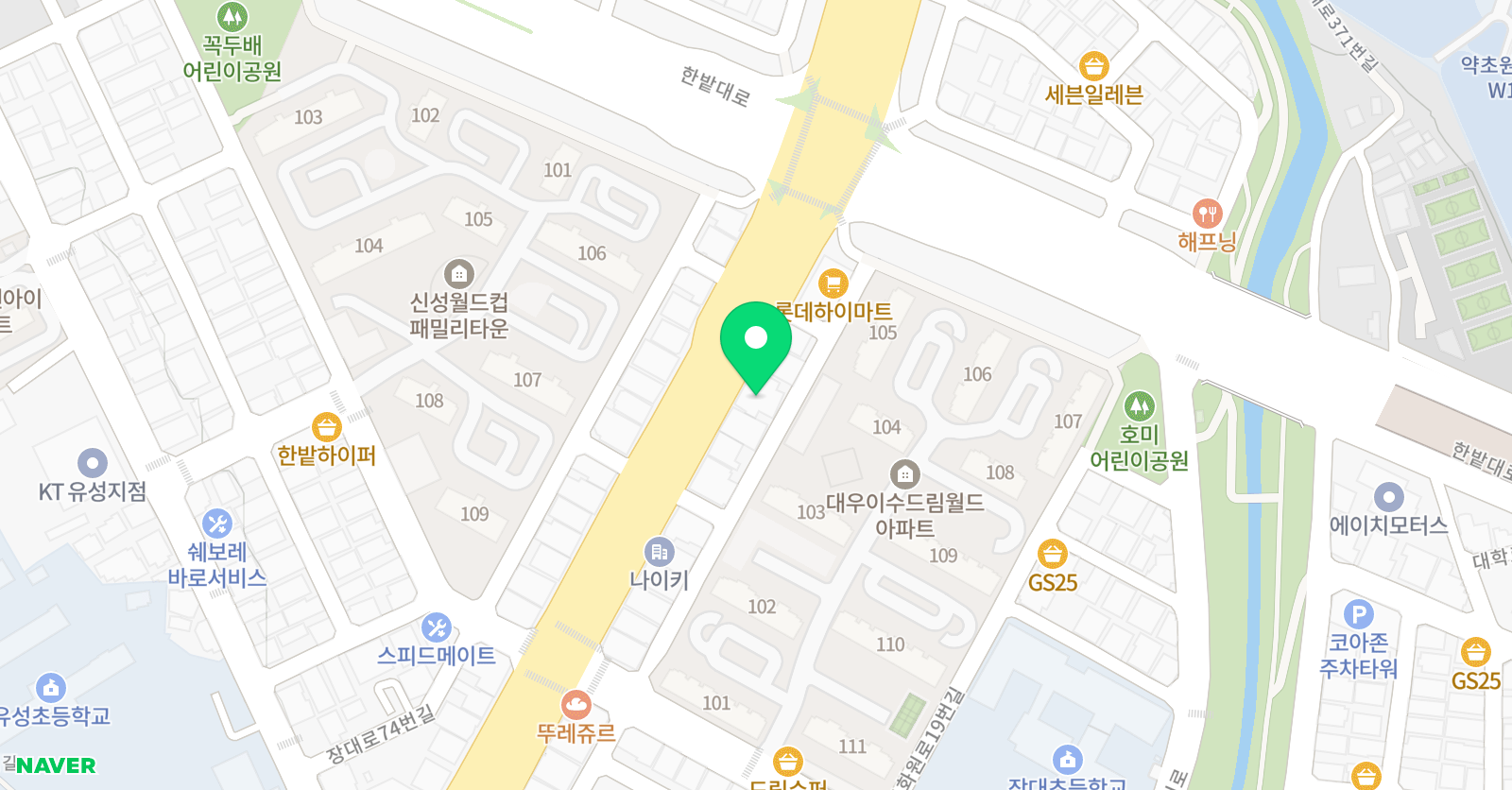 지인 학원 위치