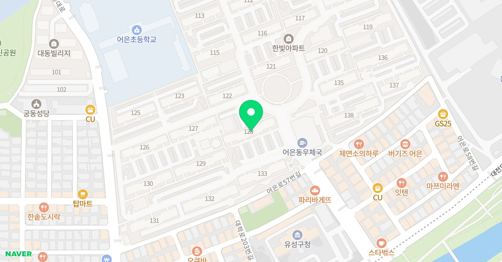한빛라시움 러닝센터 위치