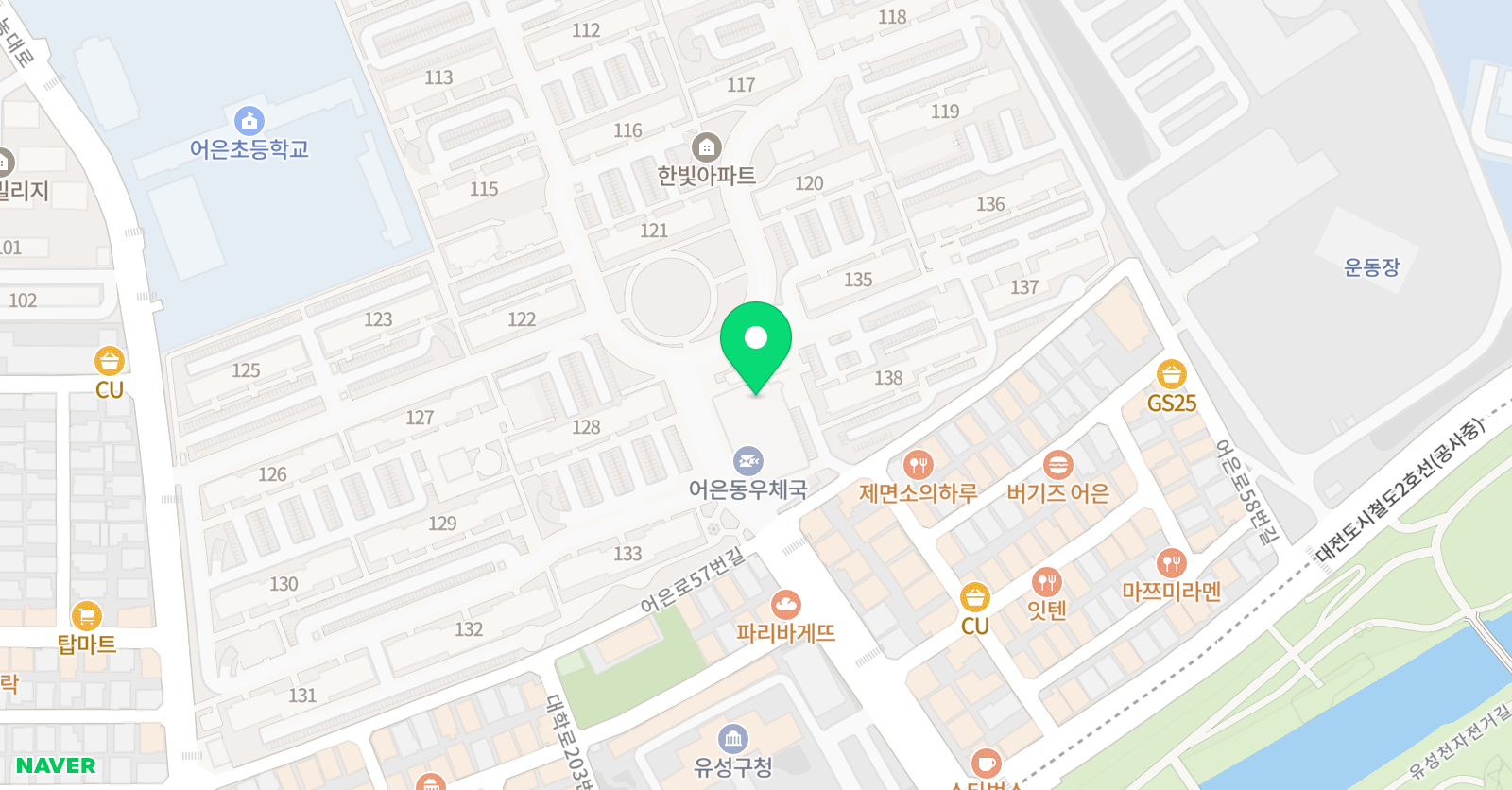 코딩앤플레이 어은한빛 AI코딩학원 위치
