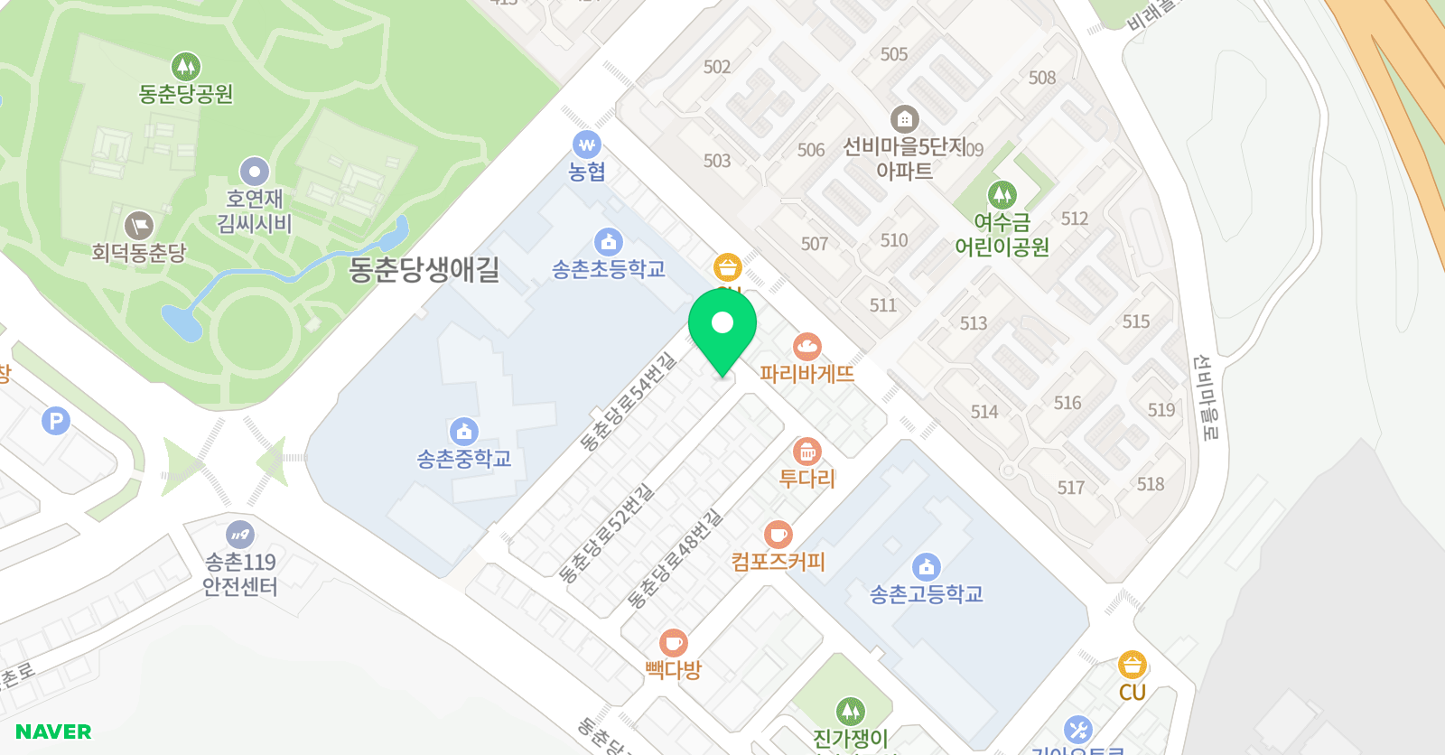 스마트해법 영어 교실 선비5단지 위치