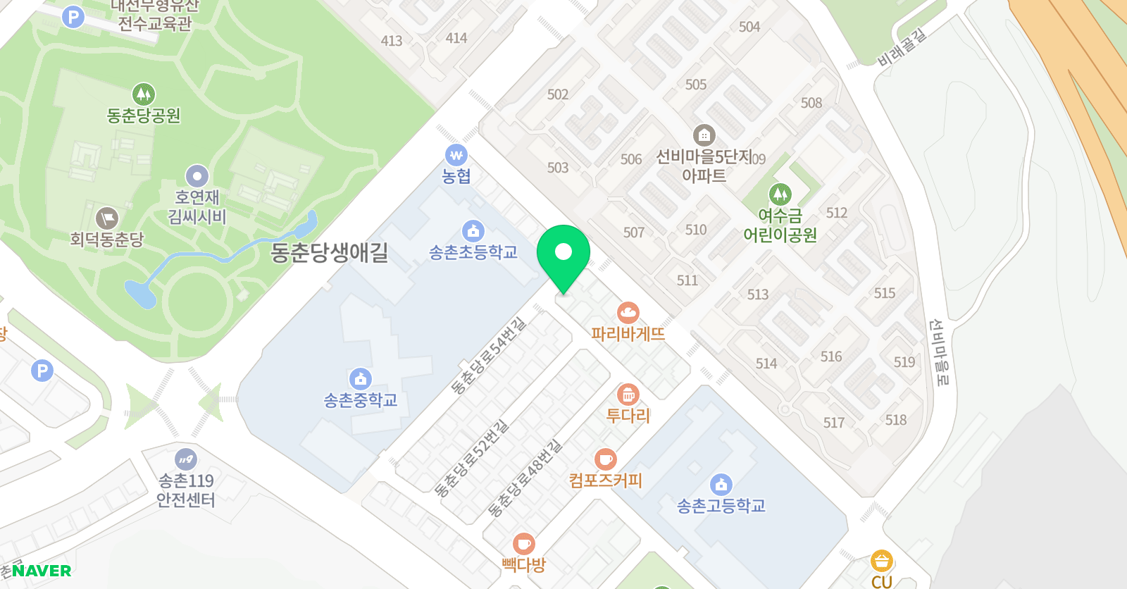 비엔에스 영수전문 위치