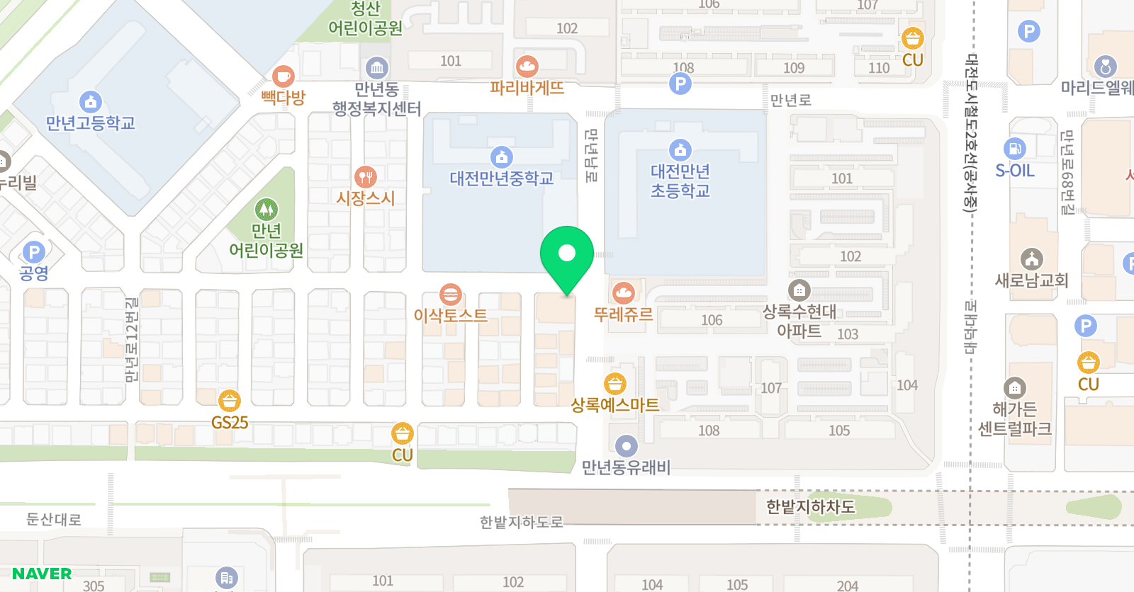 엠베스트SE 수학 영어 만년학원 위치