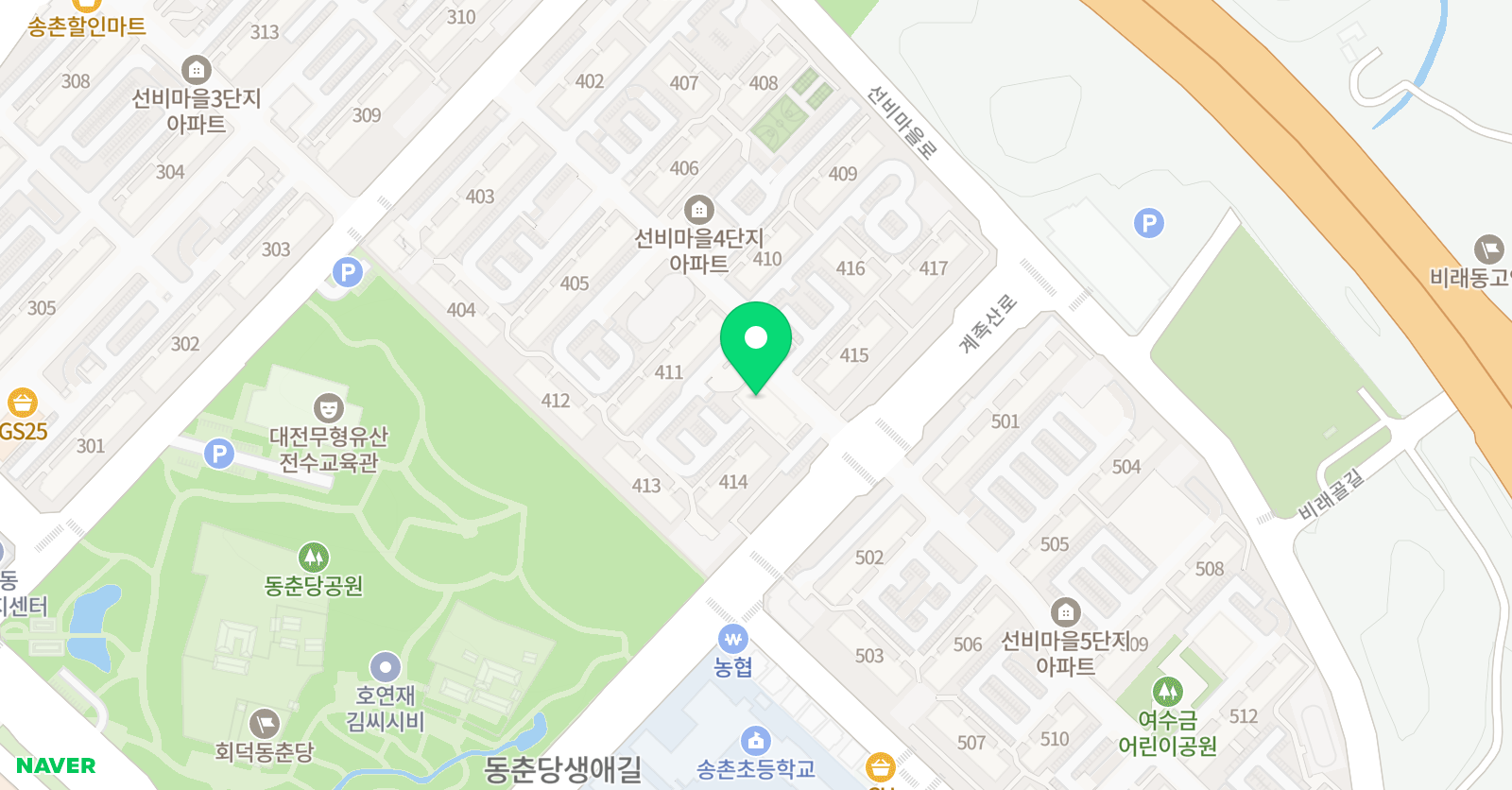스마트해법영어 선비4단지교실점 위치