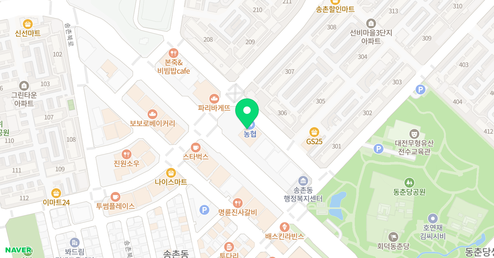 SDA 삼육어학원 송촌학원 위치