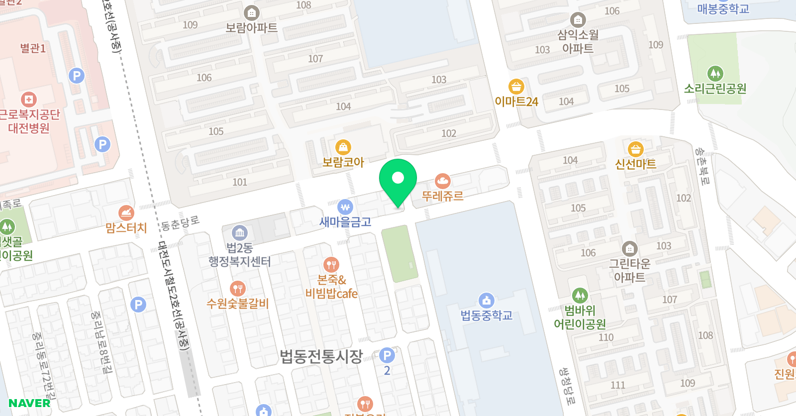거인태권도 & 지아이짐 위치