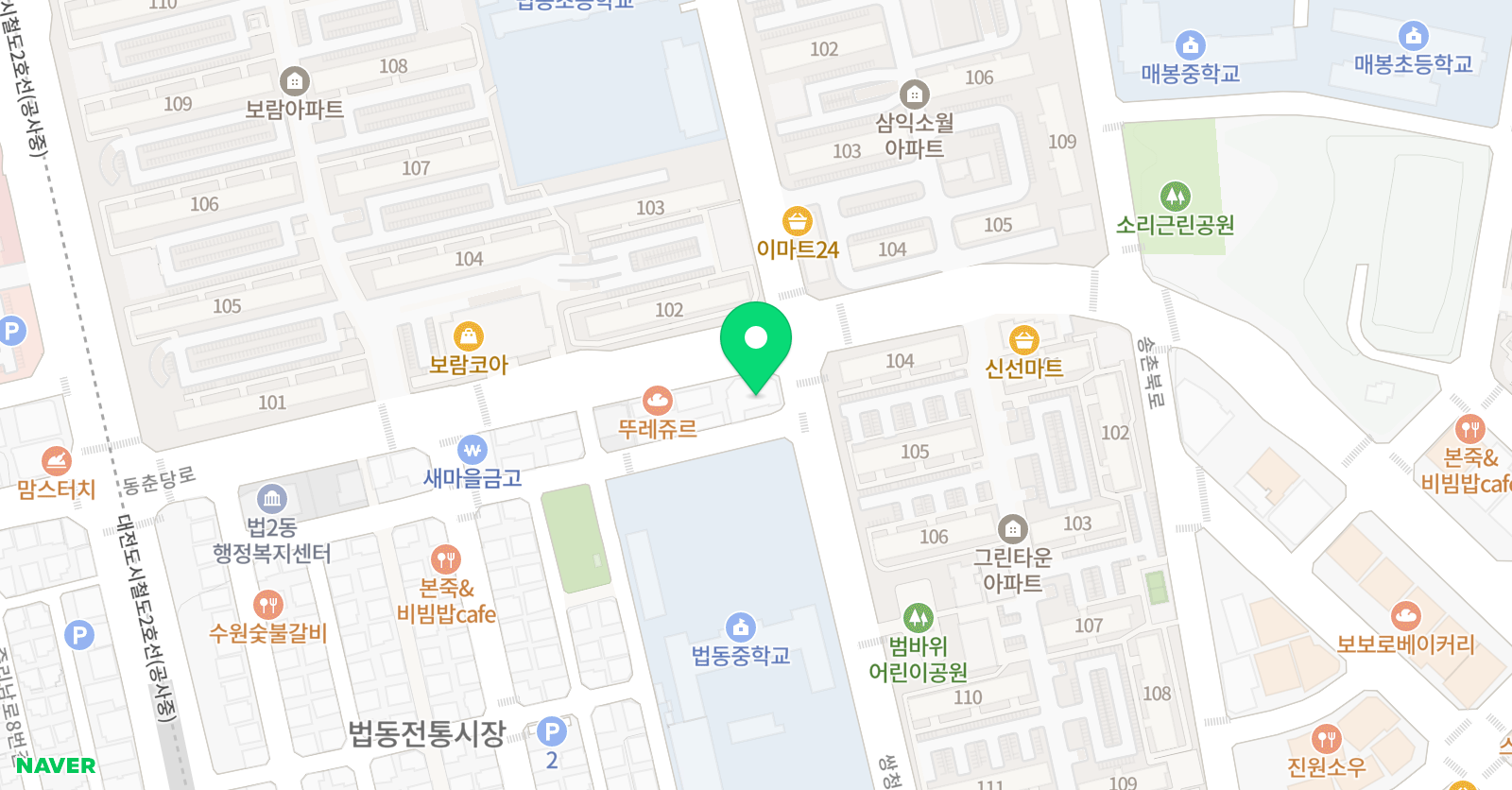 대아 학원 위치