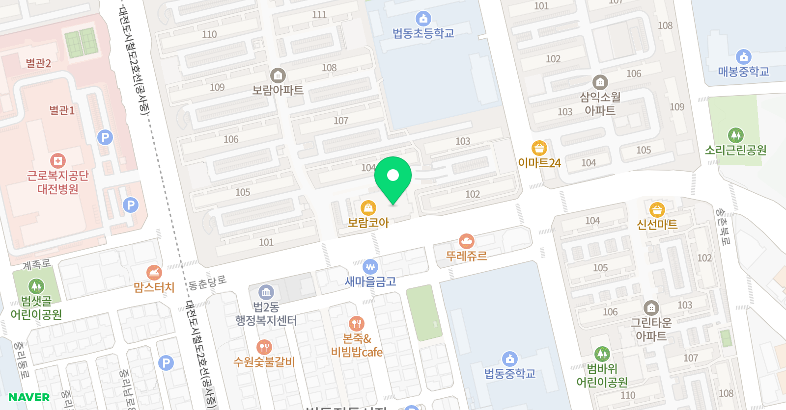 초록화실 미술교습소 위치
