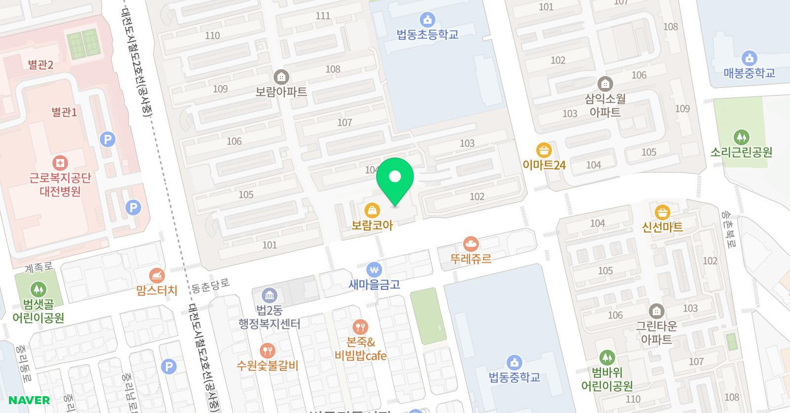참 태권도 위치