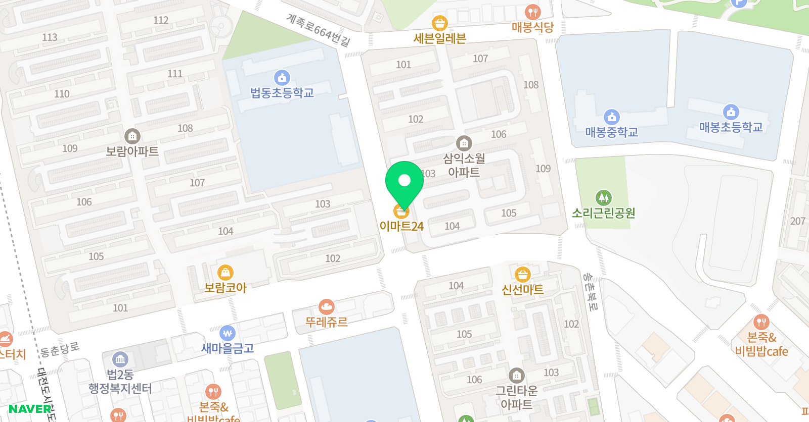 삼익아이러브 피아노음악교습소 위치
