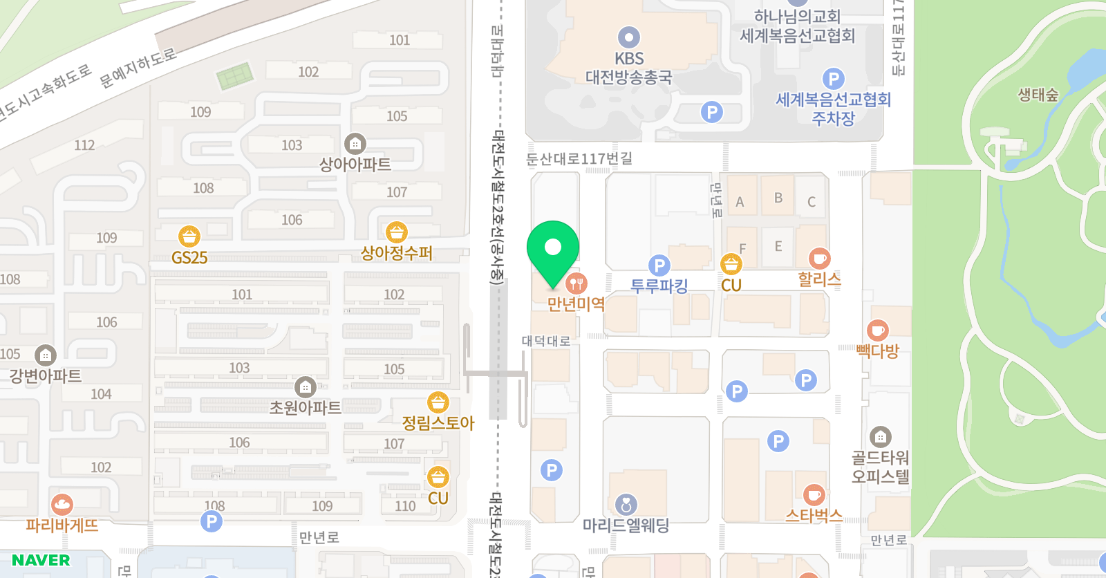 폴리 어학원 대전캠퍼스 위치