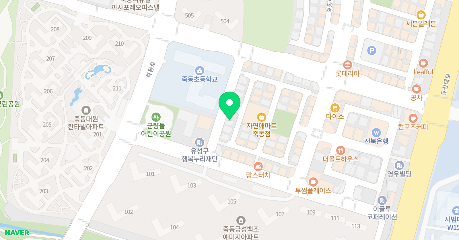 해법독서논술 죽동교실 위치