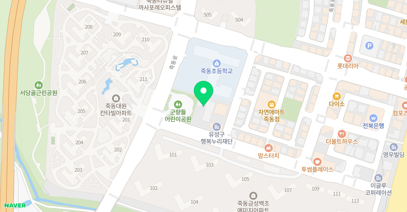 대덕국제 어학원 위치