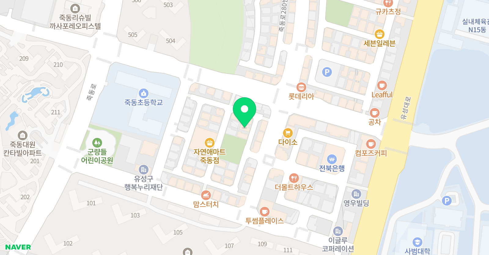 대전 터틀즈 주짓수&요가 죽동 위치