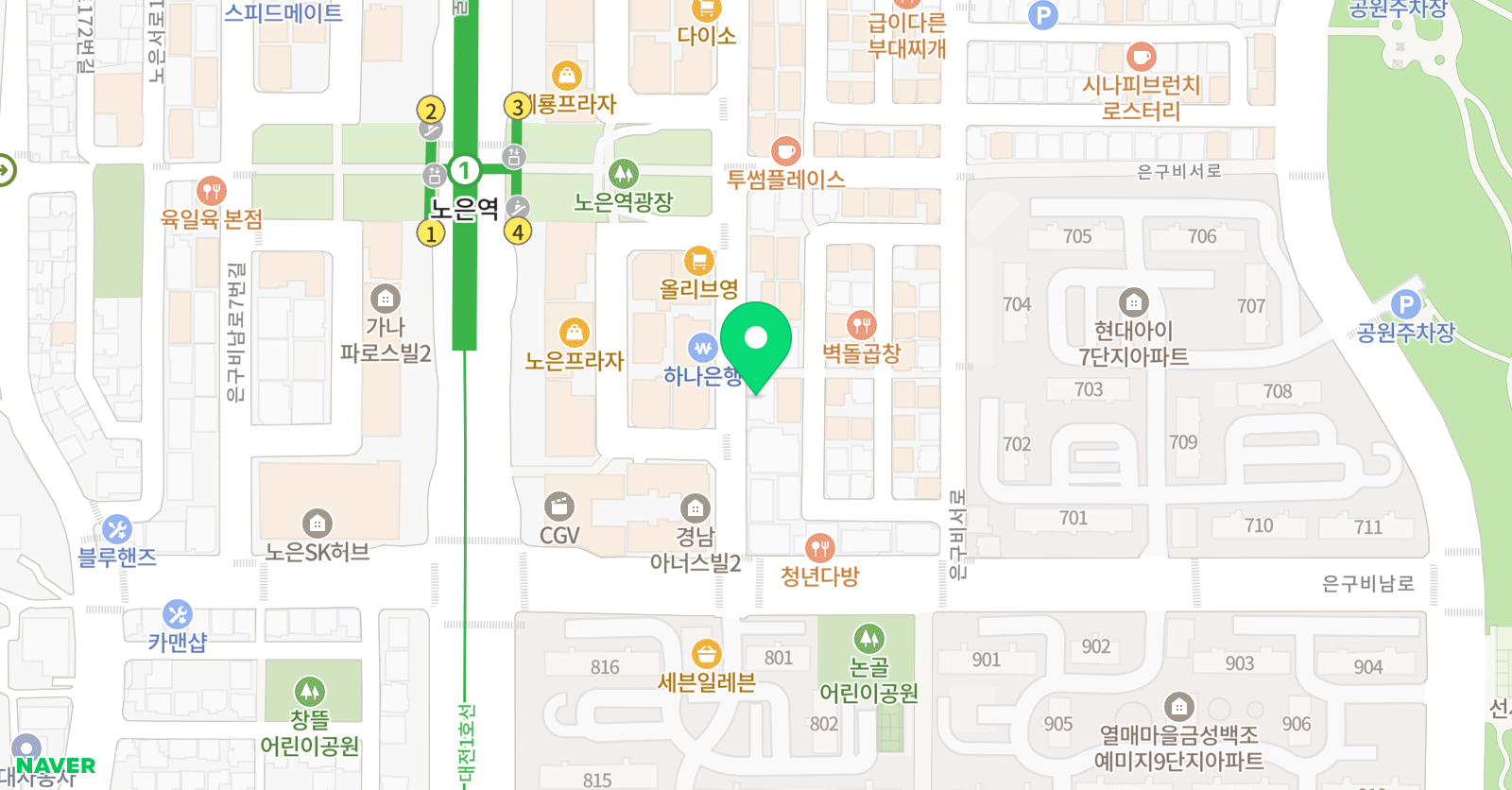 생각하는곰 미술학원 위치